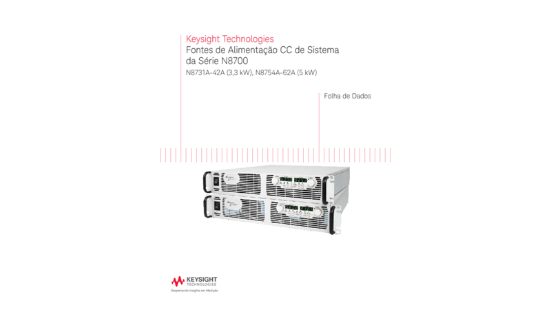 N8700 Series System DC Power Supplies